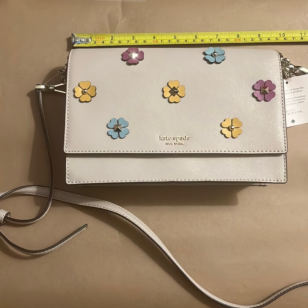 Tan Flowered Kate Spade Crossbody NWT